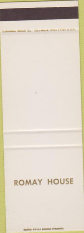 Matchbook Cover - Romay House SAMPLE