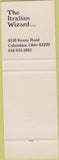 Matchbook Cover - Count of Antipasto Italian Columbus OH SAMPLE