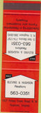 Matchbook Cover - Blevins Hughson Realtors Roanoke VA SAMPLE