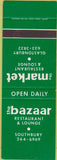 Matchbook Cover - The Market Restaurant Glastonbury Southbury CT