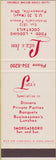 Matchbook Cover - Lutz's Restaurant Painesville OH SAMPLE
