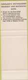 Matchbook Cover - Wade Park Manor Cleveland OH SAMPLE