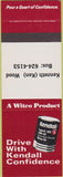 Matchbook Cover - Kendall oil gas Kenneth Wood SAMPLE