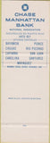 Matchbook Cover - El Chase Bank Bayamon Caguas Pnce Puerto Rico SAMPLE