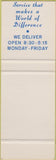 Matchbook Cover - Atlas Stationers Chicago IL SAMPLE