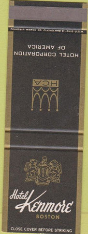 Matchbook Cover - Hotel Kenmore Boston MA SAMPLE
