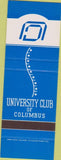 Matchbook Cover - University Club of Columbus OH SAMPLE