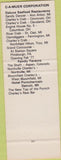 Matchbook Cover - Clamdiggers Seafood Farmington Hills MI SAMPLE