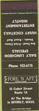 Matchbook Cover - Fore N Aft Oyster House Beverly MA SAMPLE
