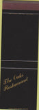 Matchbook Cover - The Oaks Restaurant Houston TX SAMPLE