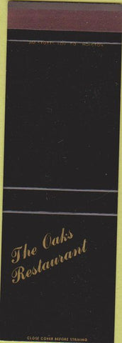 Matchbook Cover - The Oaks Restaurant Houston TX SAMPLE