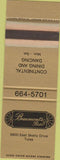 Matchbook Cover - Beaumonts Bistro Tulsa OK SAMPLE WEAR
