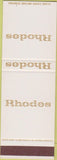 Matchbook Cover - Rhodes SAMPLE