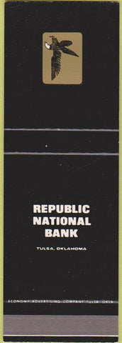 Matchbook Cover - Republic National Bank Tulsa OK SAMPLE