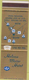 Matchbook Cover - Helena Motor Hotel Houston TX SAMPLE