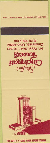 Matchbook Cover - Stouffer's Cincinnati Towers Cincinnati OH SAMPLE