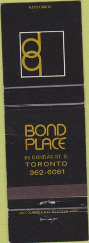 Matchbook Cover - Bond Place Toronto ON