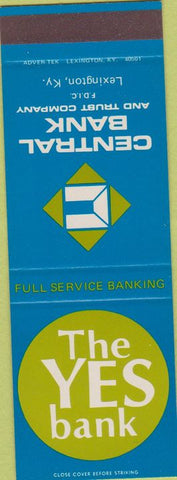Matchbook Cover - Central Bank Trust Lexington KY SAMPLE