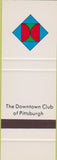 Matchbook Cover - Downtown Club of Pittsburgh PA SAMPLE