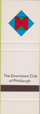 Matchbook Cover - Downtown Club of Pittsburgh PA SAMPLE