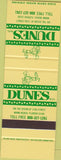 Matchbook Cover - Dunes Motel Miami Beach FL SAMPLE