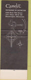 Matchbook Cover - Camelot Restaurant Bloomington MN SAMPLE