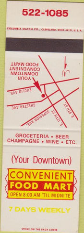 Matchbook Cover - Convenient Food Mart Cleveland OH SAMPLE