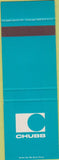 Matchbook Cover - Chubb SAMPLE