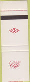 Matchbook Cover - Cliffs SAMPLE