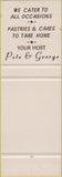 Matchbook Cover - Le Gourmet Restaurant Roanoke VA SAMPLE