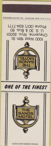 Matchbook Cover - Sands Motel Cheyenne WY SAMPLE