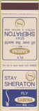 Matchbook Cover - Sabena Belgian World Airlines SAMPLE Sheraton