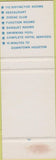 Matchbook Cover - Helena Motor Hotel Houston TX SAMPLE