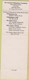 Matchbook Cover - Williamsburg Lodge VA SAMPLE