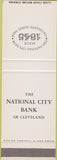 Matchbook Cover - National City Bank of Cleveland OH SAMPLE