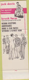 Matchbook Cover - Brook Farm Restaurant Chevy Chase MD SAMPLE