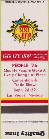 Matchbook Cover - Quality Inn Las Vegas NV SAMPLE