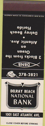 Matchbook Cover - Delray Beach Bank FL
