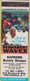 Matchbook Cover - Supreme Beauty shop Providence RI hillbilly