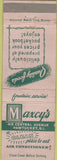 Matchbook Cover - Maxcy's Restaurant Pawtucket RI