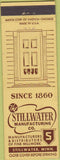 Matchbook Cover - Stillwater Manufactruing MN Millwork