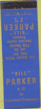 Matchbook Cover - Bill Parker Department Commander American Legion Los Angeles?