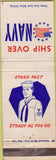 Matchbook Cover - Ship Over Navy