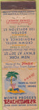 Matchbook Cover - Monte Proser's Beachcomber Providence RI NYC feature WORN