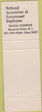 Matchbook Cover - National Assoc Government Employees Navy Quonset Point RI
