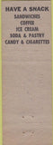 Matchbook Cover - Portsmouth NH Cab Stand WEAR