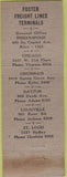 Matchbook Cover - Foster Chicago Cincinnati St Louis Dayton freight Trucking