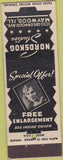 Matchbook Cover - Nordskog Studios Maywood IL photos girlie WEAR