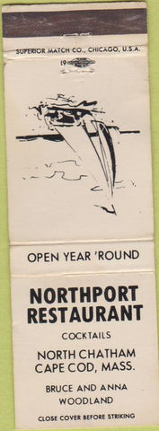 Matchbook Cover - Northport Restaurant Cape Cod MA WEAR