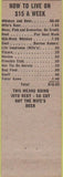 Matchbook Cover - The Glass Hat Shreveport LA girlie